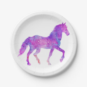 Assiettes En Carton Mustang silhouette - Choisir la couleur arrière -