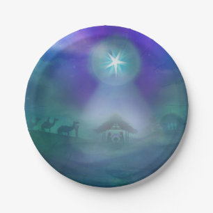 Assiettes En Carton naissance de la plaque à papier de Jésus