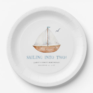 Assiettes En Carton Naviguer Dans Deux Anniversaires Nautiques