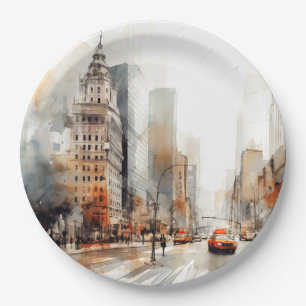 Assiettes En Carton New York