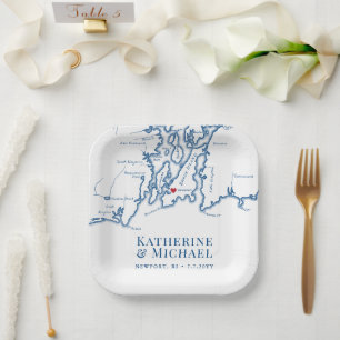 Assiettes En Carton Newport RI Mariage Engagement Party