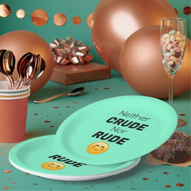 Assiettes En Carton Ni Plaque De Papier Crude Ni Rude (Multi)