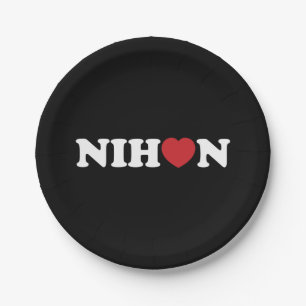 Assiettes En Carton Nihon Coeur d'amour