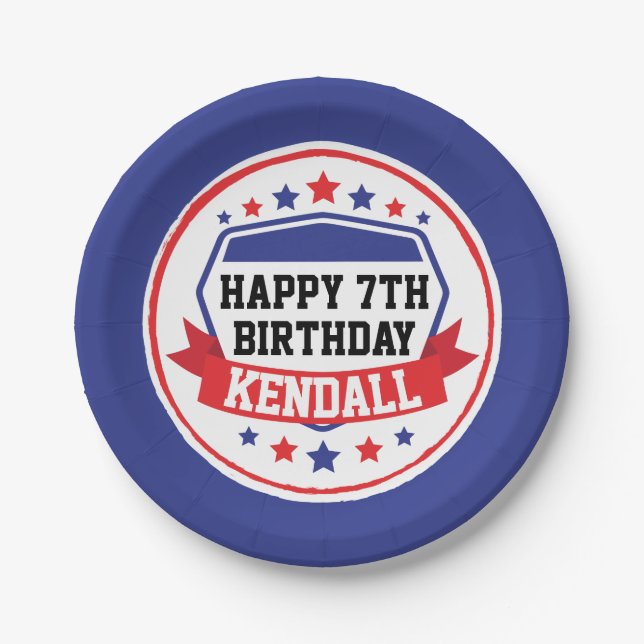 Assiettes En Carton Ninja Fête des filles guerrières (Devant)