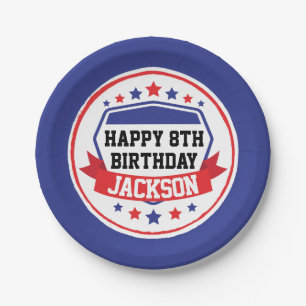 Assiettes En Carton Ninja Warrior Boys Party