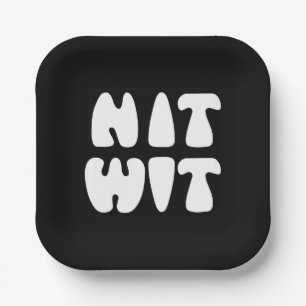 ASSIETTES EN CARTON NITWIT