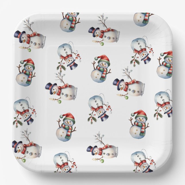 Assiettes En Carton Noël (Recto)