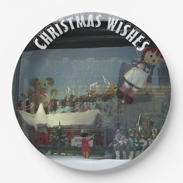 Assiettes En Carton Noël au Pôle Nord du Père Noël (Devant)