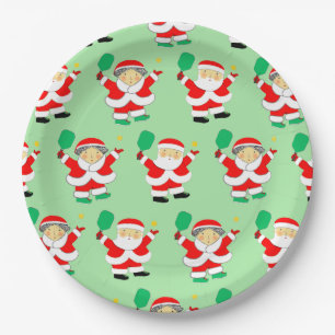 Assiettes En Carton Noël de Pickball