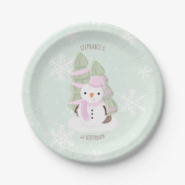 Assiettes En Carton Noël des motoneiges (Devant)