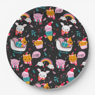 Assiettes En Carton Noël drôle