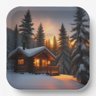 Assiettes En Carton Noël du pays