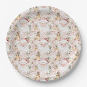 Assiettes En Carton Noël Festif Père Noël