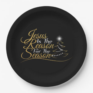 Assiettes En Carton Noël Jésus est la raison de la saison