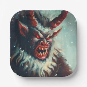 Assiettes En Carton Noël Krampus 3