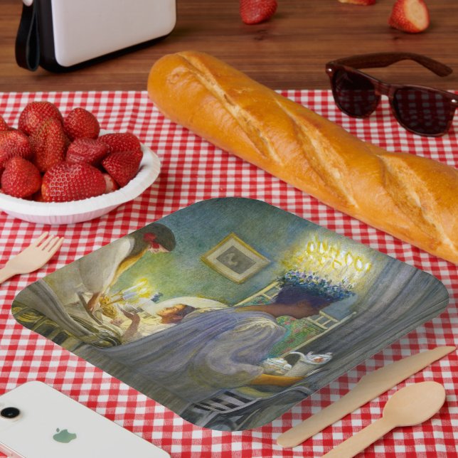 Assiettes En Carton Noël matin, Fête de Saint Lucy (Pique-nique)