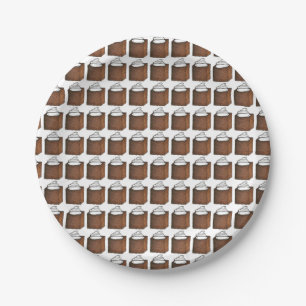 Assiettes En Carton Noël Pain d'épices Pâtisserie Tranchée Plaques de 