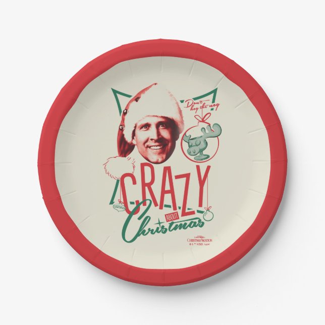 Assiettes En Carton Noël Vacances Fou À propos de Noël (Devant)