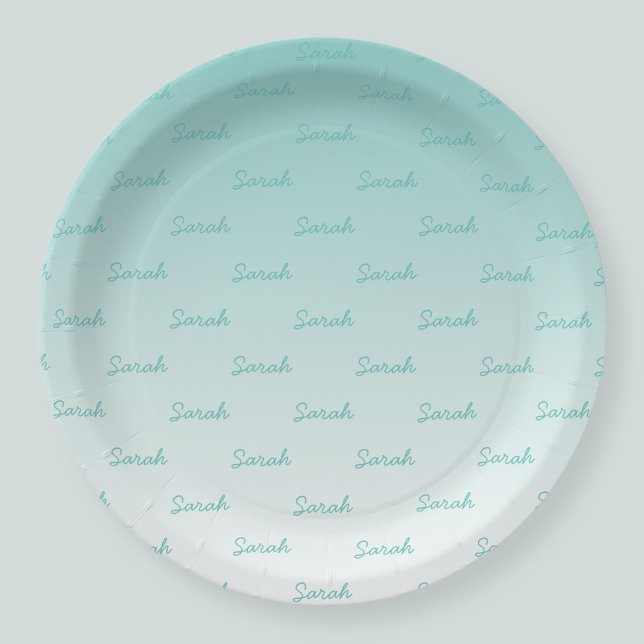 Assiettes En Carton Nom modifiable simple | Modifier n'importe quelle  (Créateur téléchargé)