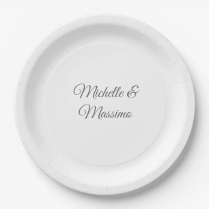 Assiettes En Carton Noms de couple classiques professionnels uniques