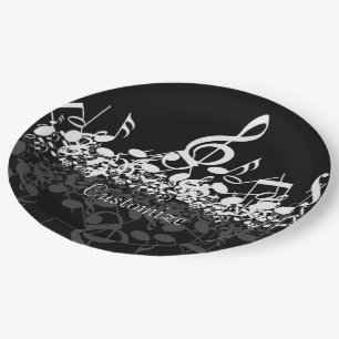Assiettes En Carton Notes musicales rien que des notes de musique Treb