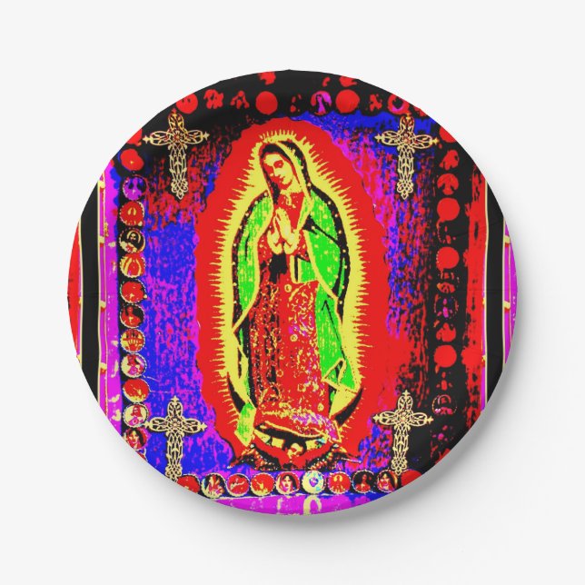 Assiettes En Carton notre dame de guadalupe (Devant)