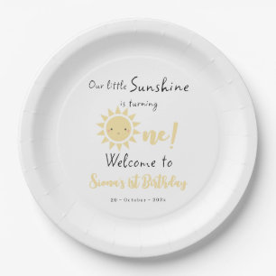 Assiettes En Carton Notre petit soleil fête son premier anniversaire m