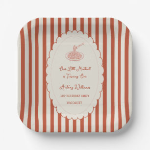 Assiettes En Carton Notre petite boulette de viande fête son 1er anniv