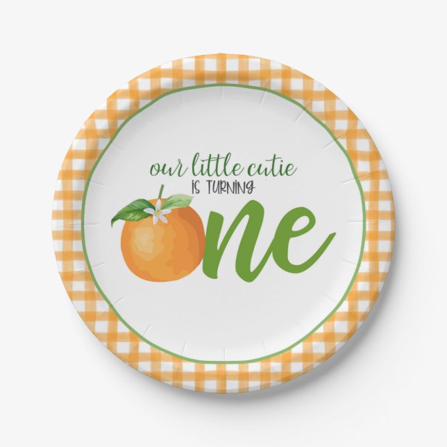 Assiettes En Carton Notre Petite Cutie, c'est tourner une plaque - ou  (Devant)