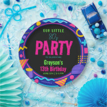 notre petite fête d'anniversaire Rétro Néon 80