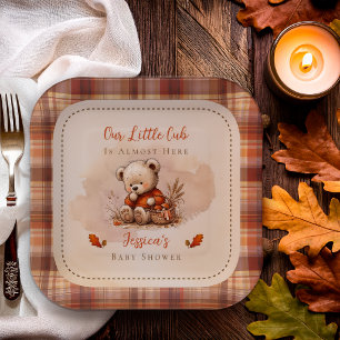Assiettes En Carton Notre petite ourse fête ourson en peluche Baby Sho