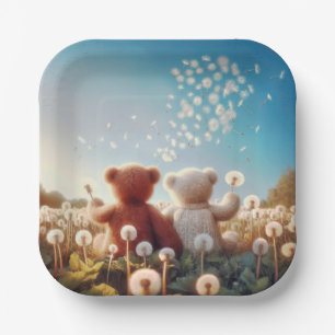 Assiettes En Carton Nounours En Dandelions