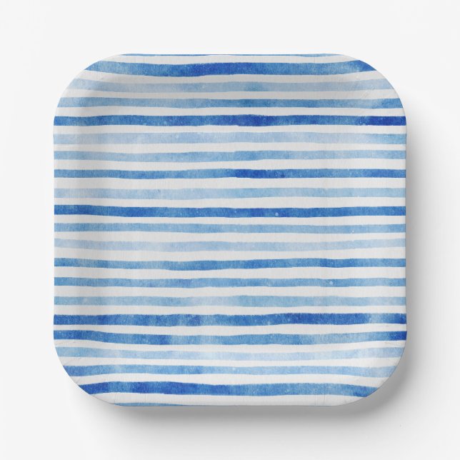 Assiettes En Carton Nounours nautique  Baby shower de bande (Recto)