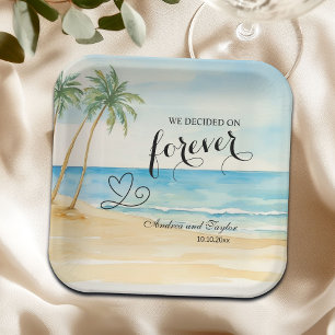 Assiettes En Carton Nous avons décidé sur Forever Elegant Wedding