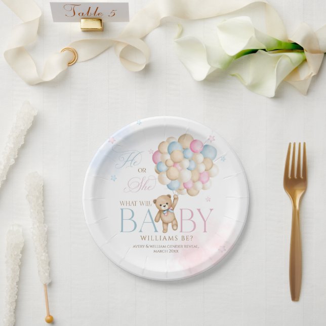 Assiettes En Carton Nous pouvons attendre avant que le genre révèle lu (Mariage)