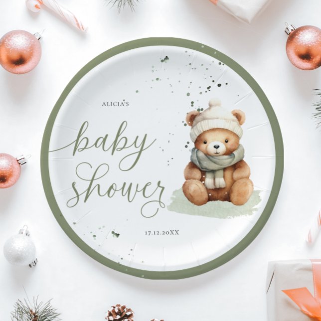 Assiettes En Carton Nous pouvons attendre des plaques de papier Baby s (Créateur téléchargé)