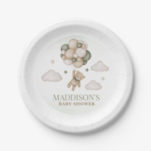 Assiettes En Carton Nous pouvons attendre plus tard le Baby shower pla