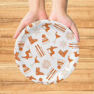 Assiettes En Carton Nous sommes à la neige bonne Bachelorette
