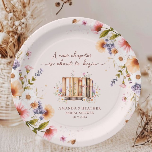 Assiettes En Carton Nouveau Chapitre Commence Fête de Mariage (Créateur téléchargé)