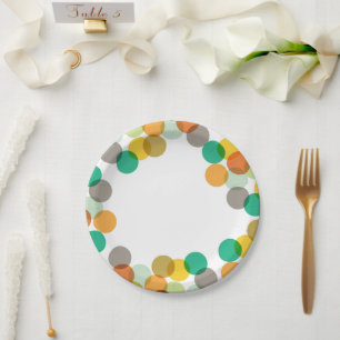 Assiettes En Carton Nouvel An Fun Confetti Dots Fun