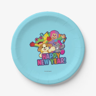 Assiettes En Carton Nouvelles années de ballons
