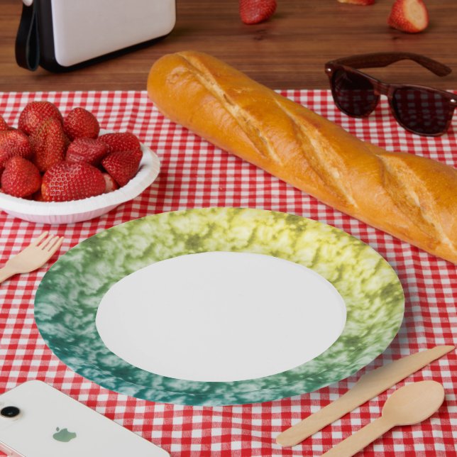 Assiettes En Carton Nuages souples 1 (Pique-nique)