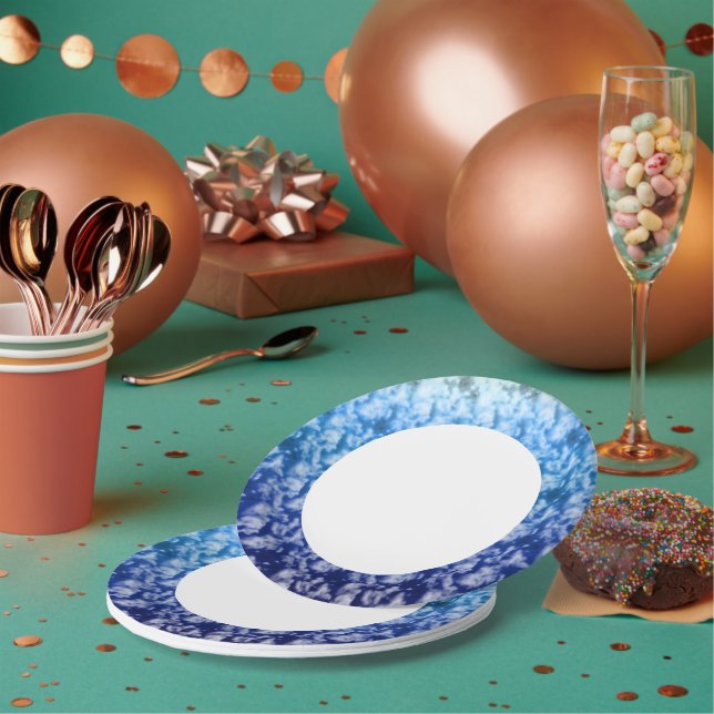 Assiettes En Carton Nuages souples 7 (Multi)