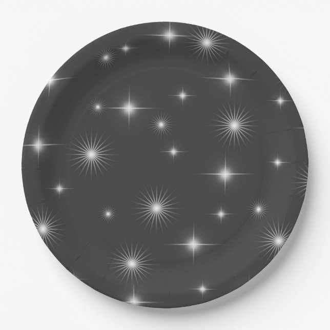 Assiettes En Carton Nuit étoilée (Devant)