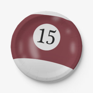 Assiettes En Carton Numéro 15 billiard