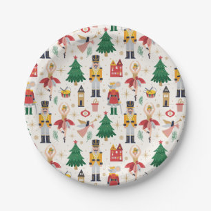 Assiettes En Carton Nutcracker Ballet Motif de vacances