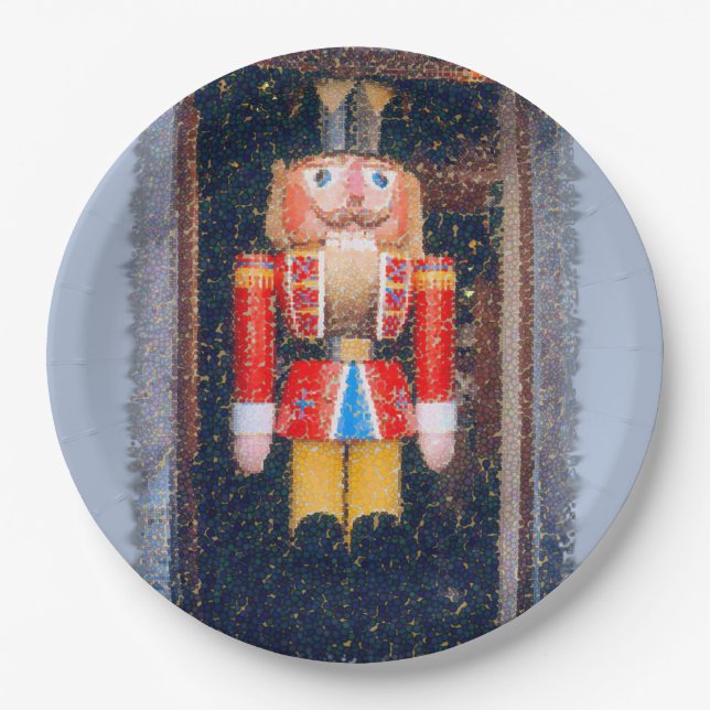 ASSIETTES EN CARTON "NUTCRACKER" PLAQUES DE PAPIER DE FÊTE (Devant)