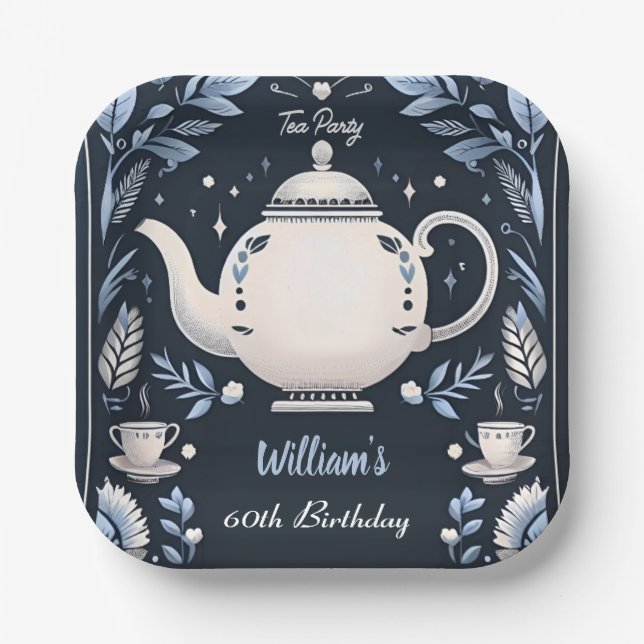 Assiettes En Carton Obtenez Royal Chic Adult Fairy Tea Party 60e anniv (Recto)