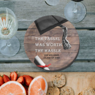 Assiettes En Carton Obtention du diplôme de Barnwood personnalisée