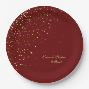 Assiettes En Carton Occasion spéciale Petite Stars personnalisés